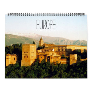 Europa 2026 (mit Orten) groß Kalender