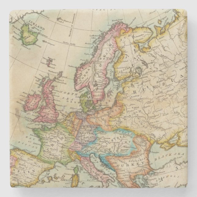 Europa 3 2 steinuntersetzer (Vorderseite)