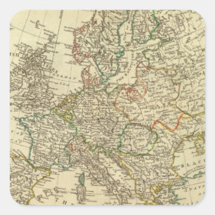 Europa 43 quadratischer aufkleber