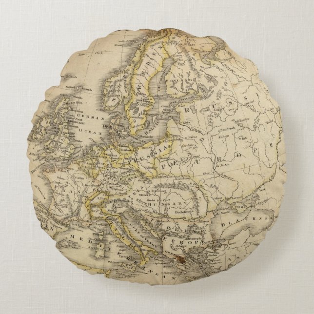 Europa 52 rundes kissen (Vorderseite)