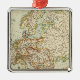 Europa 6 silbernes ornament