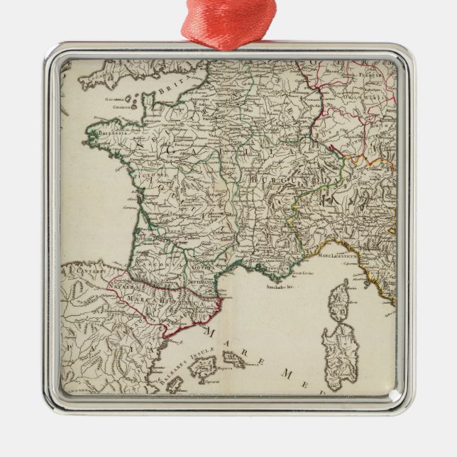 Europa 8 silbernes ornament (Vorne)