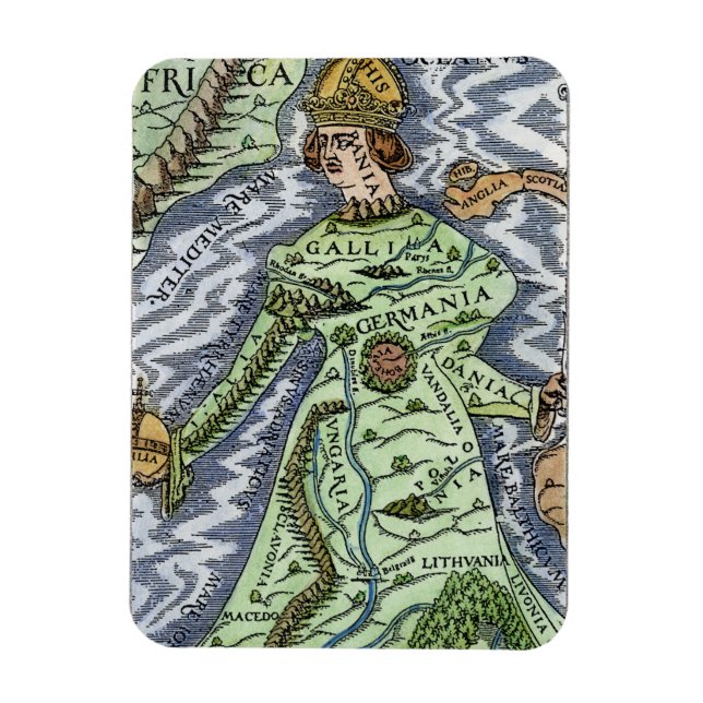 EUROPA ALS KIND, 1588 MAGNET (Vertikal)