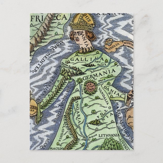 EUROPA ALS KIND, 1588 POSTKARTE