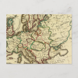 Europa alt, modern postkarte
