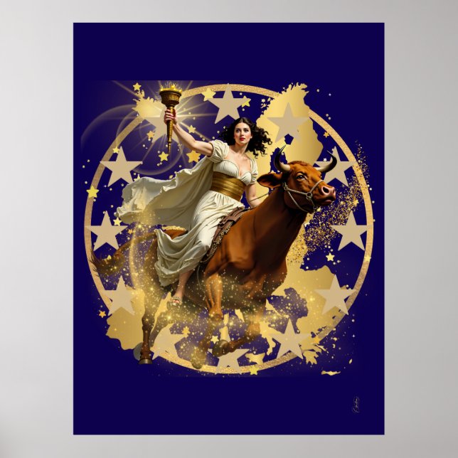 Europa Aurora Poster (Vorne)