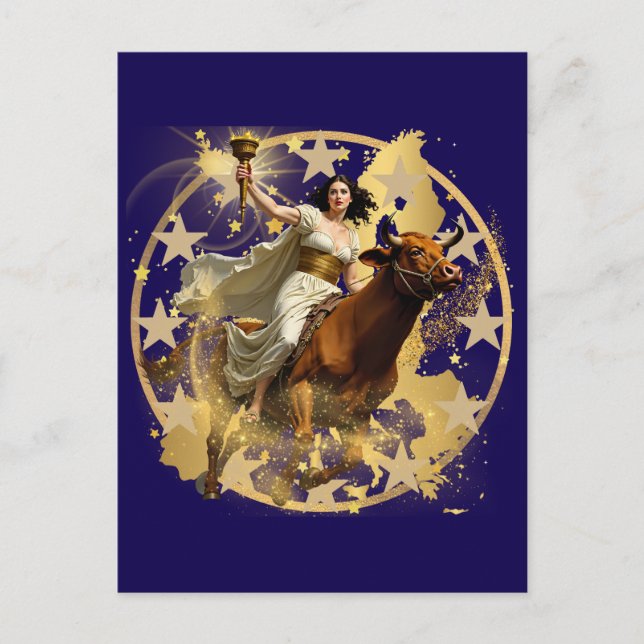 Europa Aurora Postkarte (Vorderseite)