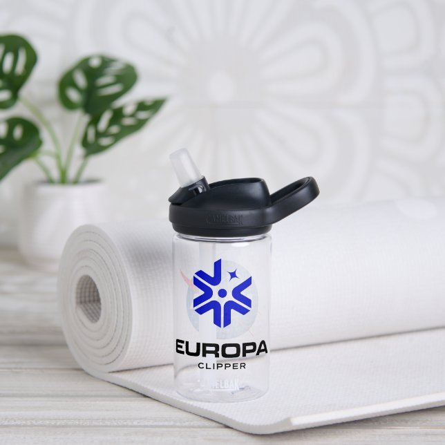 Europa Clipper-Logo der NASA-Kinder 14 oz Trinkflasche (Yoga (gedreht)