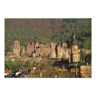 Europa, Deutschland, Heidelberg.Burg Fotodruck