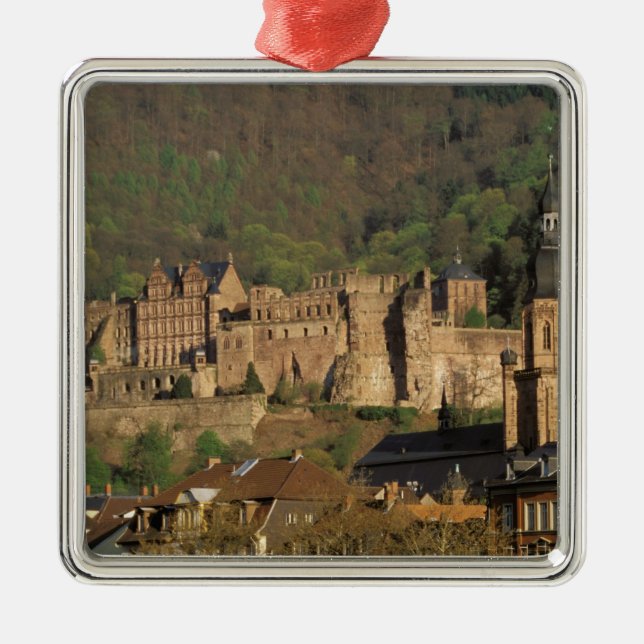Europa, Deutschland, Heidelberg.Burg Silbernes Ornament (Vorne)