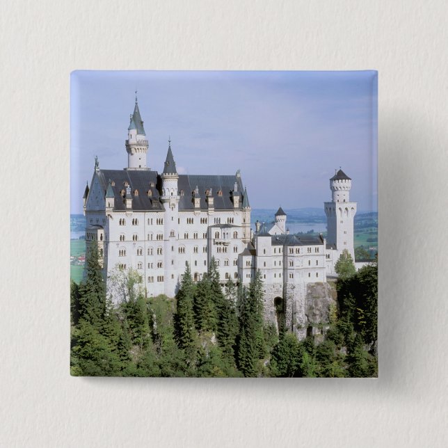 Europa, Deutschland, Neuschwanstein-Schloss Button (Vorderseite)