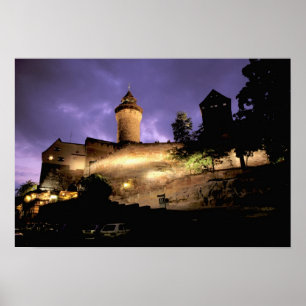 Europa, Deutschland, Nürnberg, Kaiserburg Poster