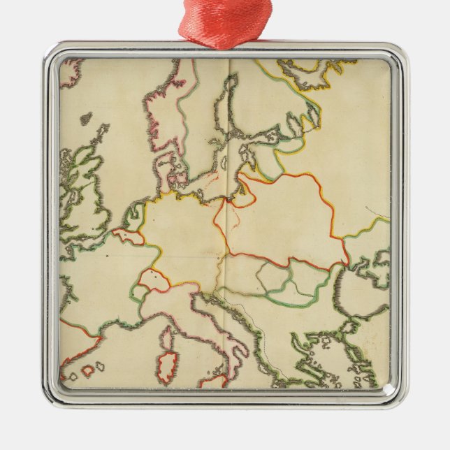 Europa durch Religion Silbernes Ornament (Vorne)