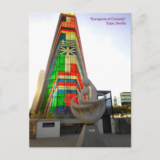 "Europa en el Corazón" - EXPO - Sevilla Postkarte (Vorderseite)