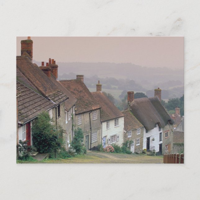 Europa, England, Dorset, Gold Hill, Shaftesbury. Postkarte (Vorderseite)