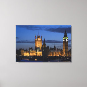 Europa, ENGLAND, London: Häuser des Parlaments / Leinwanddruck