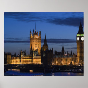 Europa, ENGLAND, London: Häuser des Parlaments / Poster
