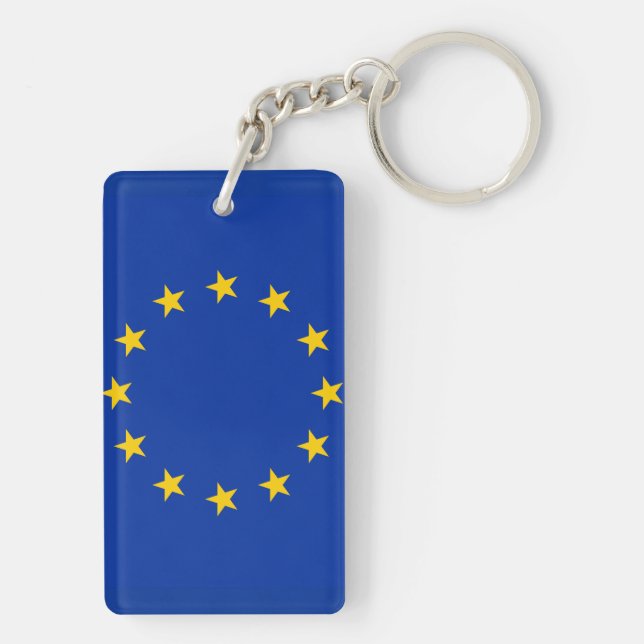 Europa Fahne Schlüsselanhänger (Rückseite)