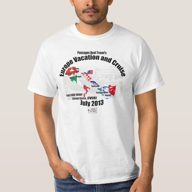 Europa-Ferien-T - Shirt 2013 - Männer PDTS (Vorderseite)