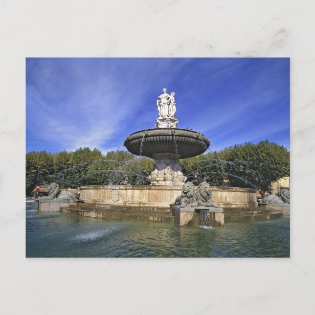 Europa, Frankreich, Aix-en-Provence Fontaine de Postkarte (Vorderseite)
