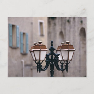 Europa, Frankreich, Forcalquier. Alt und verwitter Postkarte