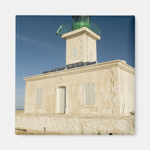 Europa, Frankreich, Korsika, Ile Rousse. Leuchttur Magnet