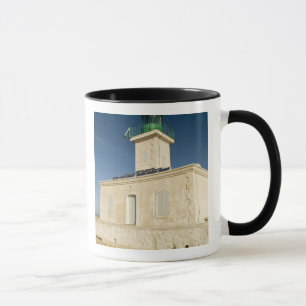 Europa, Frankreich, Korsika, Ile Rousse.Leuchtturm Tasse