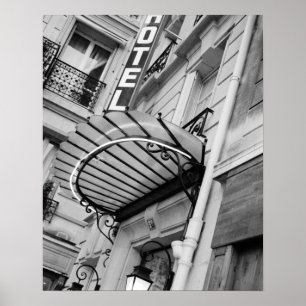 Europa, Frankreich, Paris Angaben zum Verlassen Ba Poster