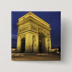 Europa, Frankreich, Paris. Arc de Triomphe Button