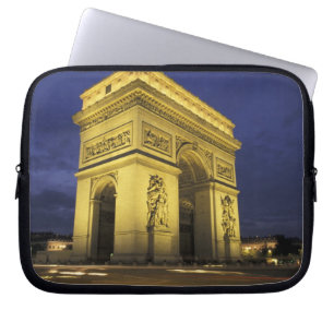 Europa, Frankreich, Paris. Arc de Triomphe Laptopschutzhülle