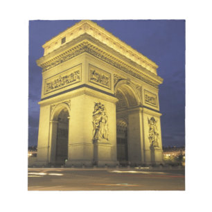 Europa, Frankreich, Paris. Arc de Triomphe Notizblock