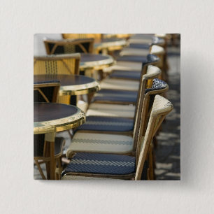 Europa, Frankreich, Paris, Beaubourg: Cafétische / Button