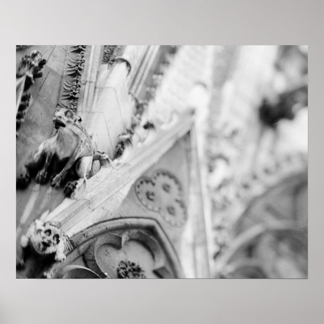 Europa, Frankreich, Paris Detail: Skulptur auf Poster (Vorne)