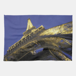 Europa, Frankreich, Paris, Eiffelturm, Abend 2 Geschirrtuch