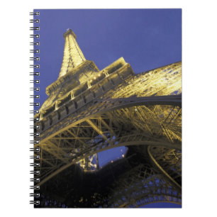 Europa, Frankreich, Paris, Eiffelturm, Abend 2 Notizblock