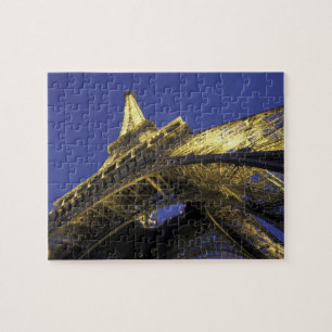 Europa, Frankreich, Paris, Eiffelturm, Abend 2 Puzzle