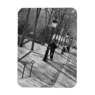 Europa, Frankreich, Paris, Montmartre: Morgen auf Magnet