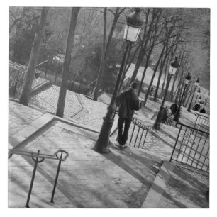 Europa, Frankreich, Paris, Montmartre: Morgen Fliese