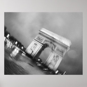 Europa, Frankreich, Paris. Spinning Arc de Triomph Poster