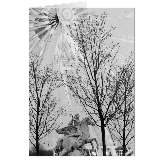 Europa, Frankreich, Paris Statue und Riesenrad, (Vorne)