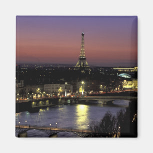 Europa, Frankreich, Paris, Sunset View Eiffel Magnet