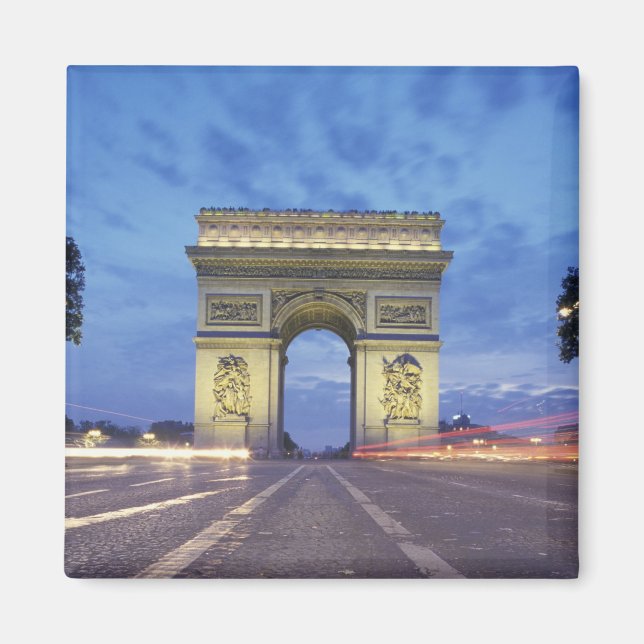 Europa, Frankreich, Paris Triumphbogen Magnet (Vorne)