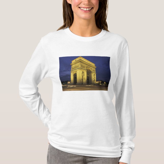 Europa, Frankreich, Paris. Triumphbogen T-Shirt (Vorderseite)