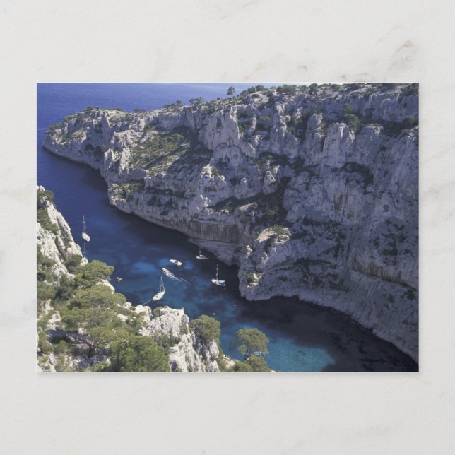 Europa, Frankreich, Provence, Calanques. Kalkstein Postkarte (Vorderseite)