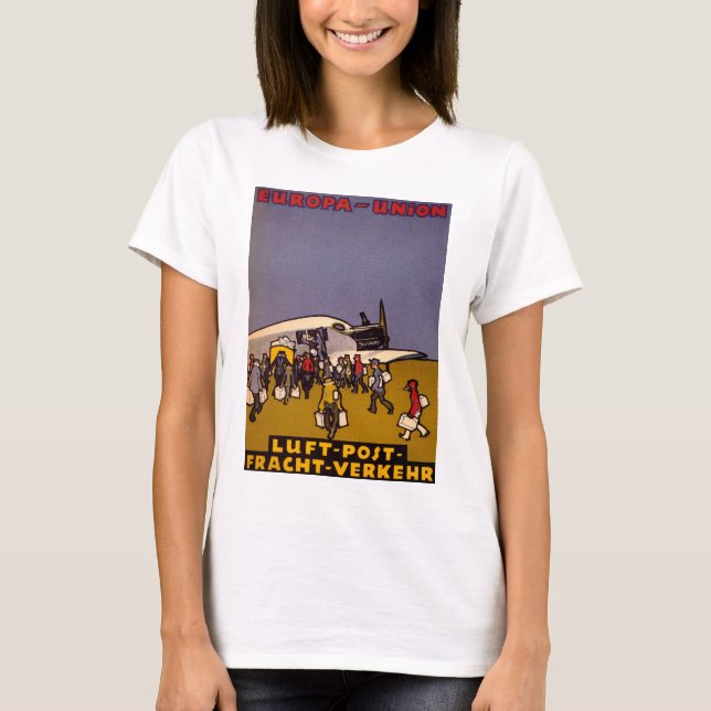 Europa-Gewerkschaft Luft Post T-Shirt (Vorderseite)