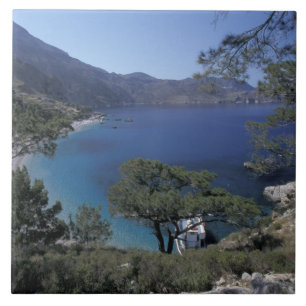 Europa, Griechenland, Karpathos, Dodekanes; Apella Fliese