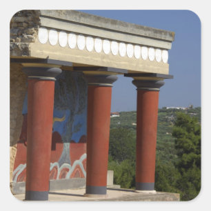 Europa, Griechenland, Kreta (alias Kriti), Herakli Quadratischer Aufkleber