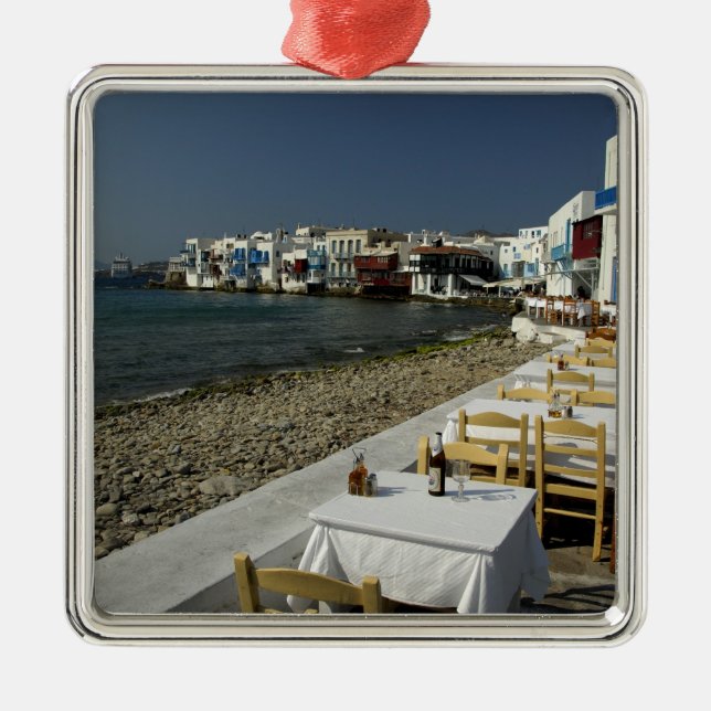 Europa, Griechenland, Mykonos. Die Aussicht aufs M Ornament Aus Metall (Vorne)
