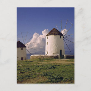 Europa, Griechenland, Mykonos. weiß gewaschen Postkarte