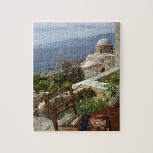 Europa, Griechenland, Peloponnes, Monemvasia (Sing Puzzle (Vertikal)